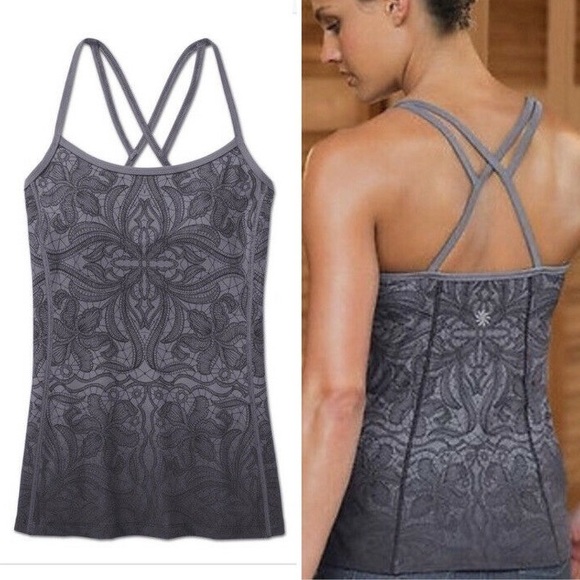 Athleta Grey Razorback Tank - Picture 4 of 5
